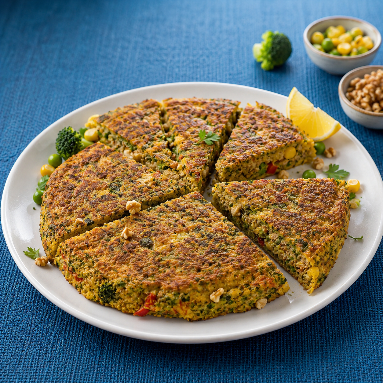 کوکو کلم‌بروکلی و گوشت